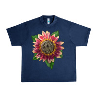 Navy crimson blaze sunflower Urban Heavy Tee - LillyAllenDesigns