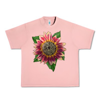 Salmon crimson blaze sunflower Urban Heavy Tee - LillyAllenDesigns