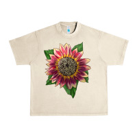 Sandshell crimson blaze sunflower Urban Heavy Tee - LillyAllenDesigns