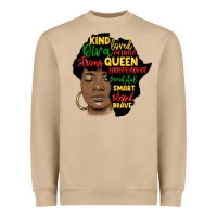 Mushroom black woman africa silhouette Heavyweight Sweatshirt - MaliasSmallBusiness