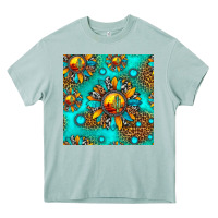 Arona western sunset sunflowers seamless pattern Heavy Core Tee - HRA Design Shop