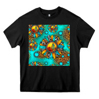 Black western sunset sunflowers seamless pattern Heavy Core Tee - HRA Design Shop