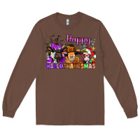 Chestnut happy hallothanksmas cows  nancy Long Sleeve Tee - NancyCooperArtShop