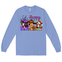 Colony Blue happy hallothanksmas cows  nancy Long Sleeve Tee - NancyCooperArtShop