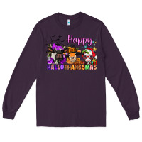 Plum happy hallothanksmas cows  nancy Long Sleeve Tee - NancyCooperArtShop