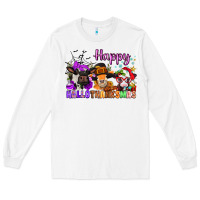 White happy hallothanksmas cows  nancy Long Sleeve Tee - NancyCooperArtShop