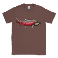 Chestnut Chinook Salmon Fish Illustrations Classic Tee - LillyAllenDesigns