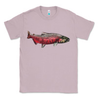 Lilac Chinook Salmon Fish Illustrations Classic Tee - LillyAllenDesigns