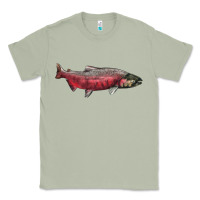 Matcha Chinook Salmon Fish Illustrations Classic Tee - LillyAllenDesigns
