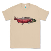 Mushroom Chinook Salmon Fish Illustrations Classic Tee - LillyAllenDesigns