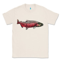 Natural Chinook Salmon Fish Illustrations Classic Tee - LillyAllenDesigns