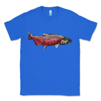 True Royal Chinook Salmon Fish Illustrations Classic Tee - LillyAllenDesigns