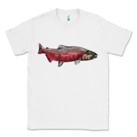 White Chinook Salmon Fish Illustrations Classic Tee - LillyAllenDesigns