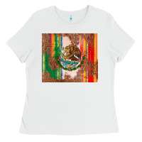 White mexican flag serape Ladies Tee - CTS Tumbler Store