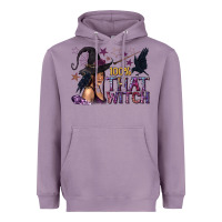 Lavender 100% That Witch Black Afro Witch Heavyweight Hoodie - texasbilliewilder