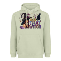 Matcha 100% That Witch Black Afro Witch Heavyweight Hoodie - texasbilliewilder