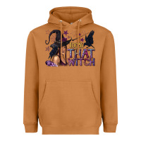 Meerkat 100% That Witch Black Afro Witch Heavyweight Hoodie - texasbilliewilder