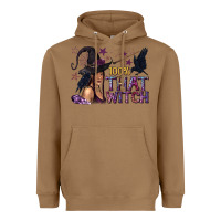 Toasted Coconut 100% That Witch Black Afro Witch Heavyweight Hoodie - texasbilliewilder