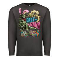Smoke Happy Easter Day T-rex Premium Sweatshirt - NancyCooperArtShop