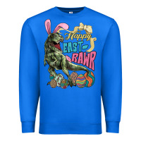 True Royal Happy Easter Day T-rex Premium Sweatshirt - NancyCooperArtShop