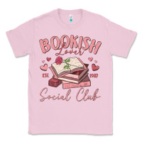 Bubblegum Pink bookish lover social club Classic Tee - MaliasSmallBusiness