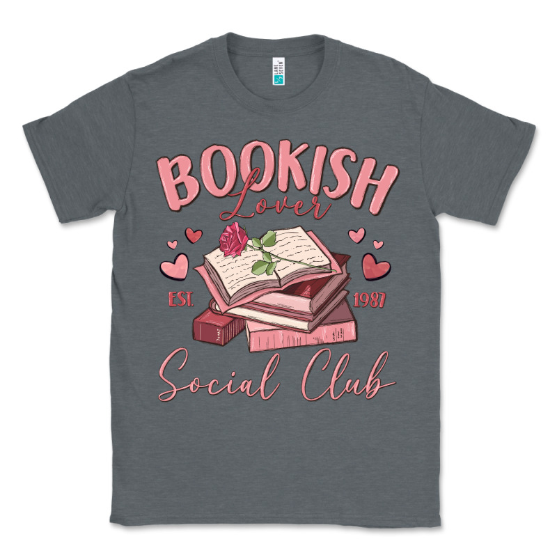 Bookish Lover Social Club Classic Tee by MaliasSmallBusiness | Teevron