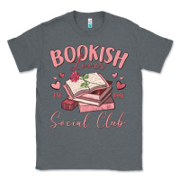 Charcoal Heather bookish lover social club Classic Tee - MaliasSmallBusiness