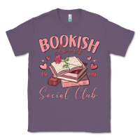 Lavender bookish lover social club Classic Tee - MaliasSmallBusiness