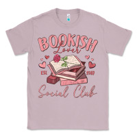 Lilac bookish lover social club Classic Tee - MaliasSmallBusiness