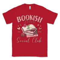 Red bookish lover social club Classic Tee - MaliasSmallBusiness