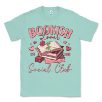 Seafoam bookish lover social club Classic Tee - MaliasSmallBusiness