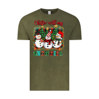 Vintage Olive chillin with my snowies Vintage Tee - BarkalooDesign