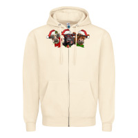 Sandshell christmas heifers Zipper Hoodie - LillyAllenDesigns