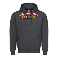 Smoke christmas heifers Zipper Hoodie - LillyAllenDesigns