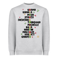 Heather Grey black history Heavyweight Sweatshirt - MaliasSmallBusiness