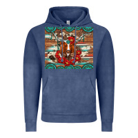 Vintage Denim longhorn with gemstone Vintage Hoodie - Artiststas