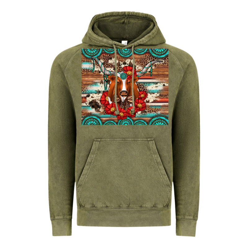 Longhorn With Gemstone Vintage Hoodie by Artiststas | Teevron