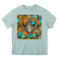 Arona aztec bull skull seamless pattern Heavy Core Tee - HRA Design Shop