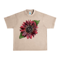 French Oak chocolate sunflower Urban Heavy Tee - LillyAllenDesigns