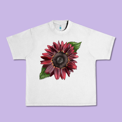 Chocolate Sunflower Urban Heavy Tee Designed By Lillyallendesigns
