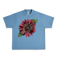 Pebble Blue chocolate sunflower Urban Heavy Tee - LillyAllenDesigns