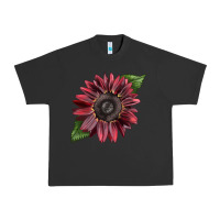 Pigment Black chocolate sunflower Urban Heavy Tee - LillyAllenDesigns