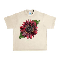 Sandshell chocolate sunflower Urban Heavy Tee - LillyAllenDesigns