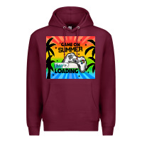 Burgundy game on summer loading Premium Hoodie - TumblerDesignByShophia