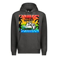 Charcoal Heather game on summer loading Premium Hoodie - TumblerDesignByShophia