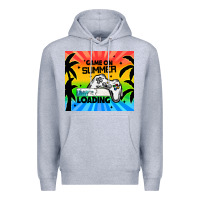 Heather Grey game on summer loading Premium Hoodie - TumblerDesignByShophia