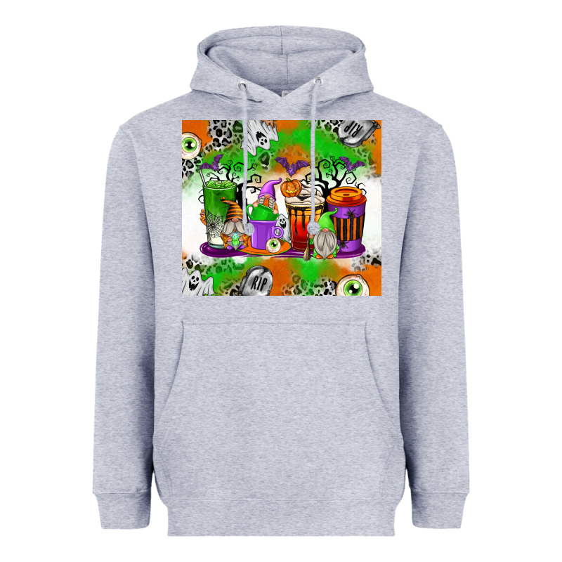 Halloween Coffee Cups Heavyweight Hoodie by texasbilliewilder | Teevron