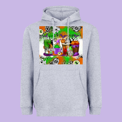 Halloween Coffee Cups Heavyweight Hoodie Designed By Texasbilliewilder