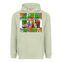 Matcha Halloween Coffee Cups Heavyweight Hoodie - texasbilliewilder