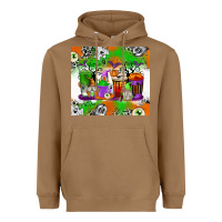 Toasted Coconut Halloween Coffee Cups Heavyweight Hoodie - texasbilliewilder